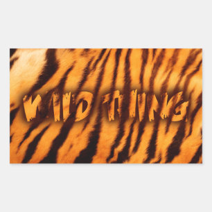 WILD DINGEN RECHTHOEKIGE STICKER