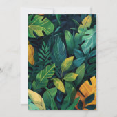 Wild Dino Adventure Verjaardagsfeest Kaart (Achterkant)