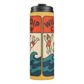 Wild Dip Crew – Sea Swimming Friends Design Thermosbeker (Voorkant)