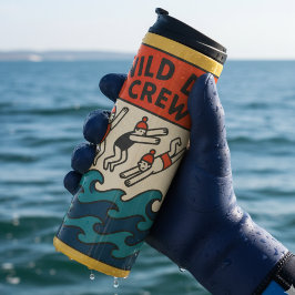 Wild Dip Crew – Sea Swimming Friends Design Thermosbeker