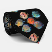 Wild Discus Fish Stropdas (Opgerold)
