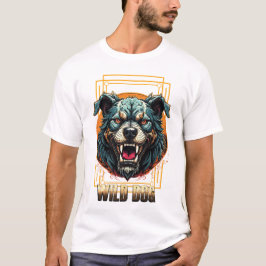 "Wild Dog" Fierce Grafisch Ontwerp T-shirt