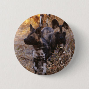 Wild Dogs ronde knop Button 5,7 Cm