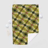 Wild Dogwood Flower Blossom Abstract Patroon Golfhanddoek (Insitu)