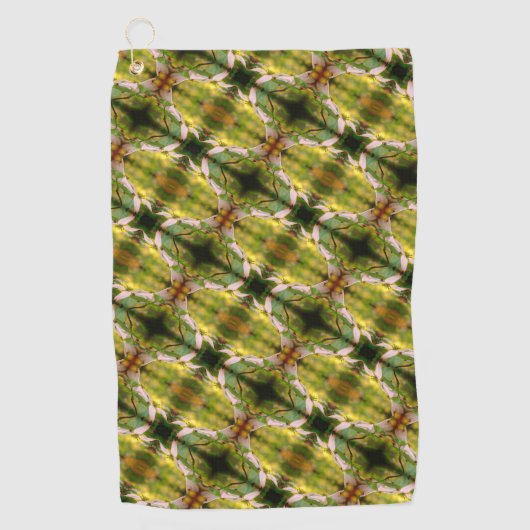 Wild Dogwood Flower Blossom Abstract Patroon Golfhanddoek (Voorkant)