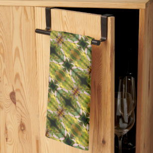 Wild Dogwood Flower Blossom Abstract Patroon Theedoek