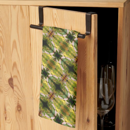 Wild Dogwood Flower Blossom Abstract Patroon Theedoek (Derde Gevouwen)