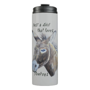 Wild Donkey Art is gewoon een meisje dat van Donke Thermosbeker