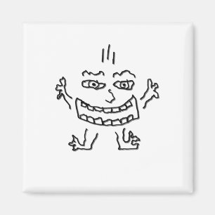 Wild Doodlenut beroemd gemaakt door Cussdum Design Magneet