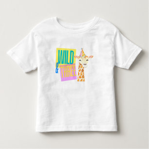 Wild & Drie 3e Verjaardag Giraffe T-shirt