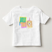 Wild & Drie 3e Verjaardag Leeuw T-shirt (Voorkant)