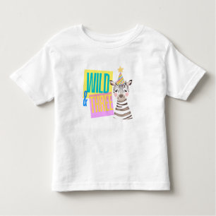 Wild & Drie 3e Verjaardag Zebra T-shirt