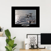 Wild Duck ATTITUDE Motivatie Natuur Foto afdrukken Poster (Thuiskantoor)