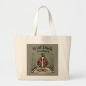 Wild Duck Leathers Jumbo Canvas tas - Natuurlijke  (Voorkant)
