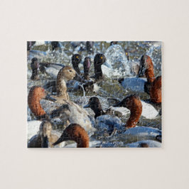 Wild Ducks Spashing Legpuzzel