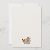 Wild Dusky Blue Woodland Animals Baby shower Kaart (Achterkant)