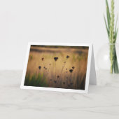 Wild Dying Flowers in Field Landscape Kaart (Voorkant)