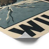 Wild East Clash - Tiger vs Beer Siberische Showdow Poster (Hoek)