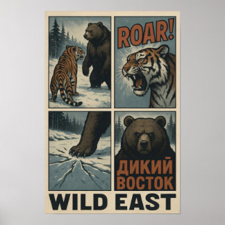 Wild East Clash - Tiger vs Beer Siberische Showdow Poster