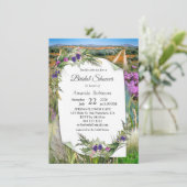 Wild Eco-vriendelijke lente bloemen uitnodiging (Staand voorkant)