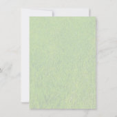 Wild Eco-vriendelijke lente bloemen uitnodiging (Achterkant)