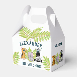 Wild Een 1e Verjaardag Dieren Dank u Bedankdoosjes