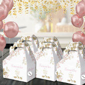 Wild Een 1e Verjaardag Dieren Dank U Roze Goud Bedankdoosjes