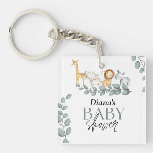 Wild Een 1e Verjaardag, Jonge Wild Drie 2e 3e, Cut Sleutelhanger (voorkant)