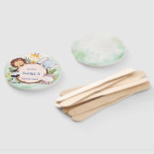 wild een 1e verjaardag oerwoud safari Verjaardagsf Handwaaier (Niet-gemonteerd)