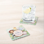 wild een 1e verjaardag oerwoud safari Verjaardagsf Kartonnen Onderzetters (Insitu)