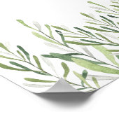 Wild Een 1e Verjaardag Safari Dieren Welkomstfeest Poster (Hoek)