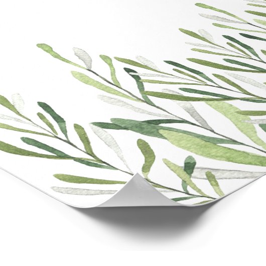 Wild Een 1e Verjaardag Safari Dieren Welkomstfeest Poster (Hoek)