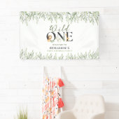 Wild Een 1e Verjaardag Safari Dieren Welkomstfeest Spandoek (Insitu)