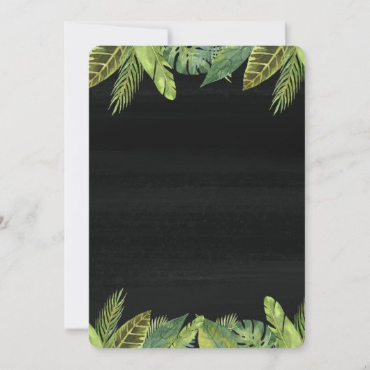 Wild een 1e verjaardag uitnodiging jongen safari u (Achterkant)