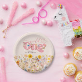 Wild Een 1e Verjaardag Wildflower Papieren Bordje (Feest)