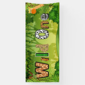 Wild Een 1e Verjaardagsfeestbanner Spandoek (Verticaal)