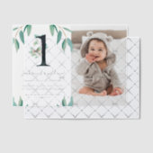 Wild Een 1e Verjaardagsfeestfoto Vellum Uitnodigingen (Offset (Uitnodiging))