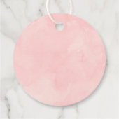 Wild Een 1e Verjaardagsfeestje Boho Retro Roze Dai Bedankjes Labels (Achterkant)