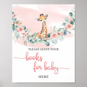 Wild Een Baby Giraffe Oerwoud dierenboeken voor ba Poster