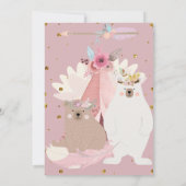 Wild Een Baby shower Meisje Kaart (Achterkant)