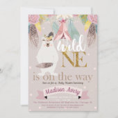 Wild Een Baby shower Meisje Kaart (Voorkant)