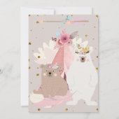 Wild Een Baby shower Meisje Kaart (Achterkant)