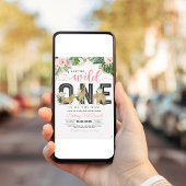 Wild Een Baby shower Safari Meisje Kaart