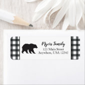 Wild één Beer plaid Return-label Etiket (Insitu)