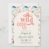 wild een blauwe gele wilde bloem 1e verjaardag kaart (Voorkant)