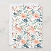 wild een blauwe gele wilde bloem 1e verjaardag kaart (Achterkant)