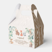 Wild een bos baby shower snoep gunst boxen bedankdoosjes (Achterkant)