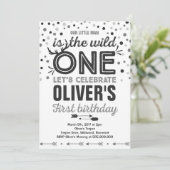Wild Eén dag uitnodiging Modern Wild Eén partij (Staand voorkant)