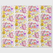 Wild Een Eerste Verjaardagscadeau Wrapping Papier (Vlak)