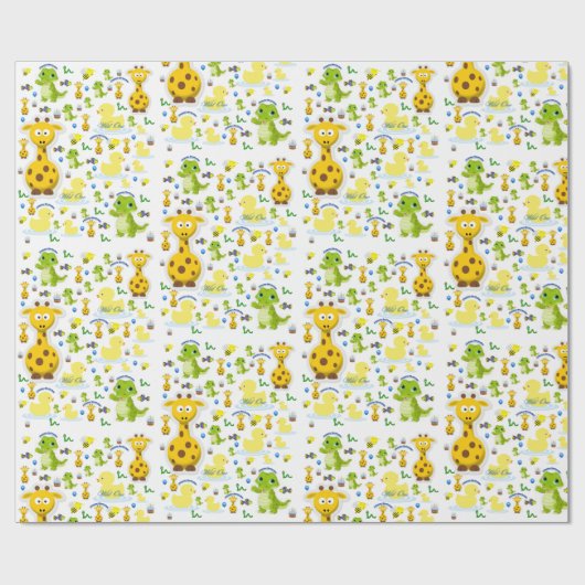 Wild Een Eerste Verjaardagscadeau Wrapping Papier (Vlak)